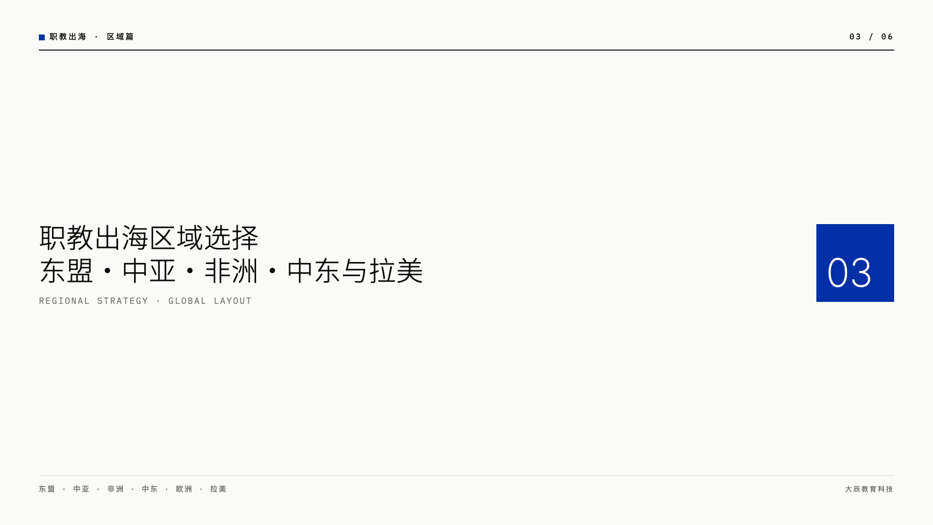 职教出海区域选择:东盟、中亚、非洲、中东与拉美的机会与差异